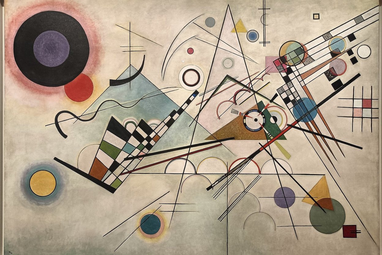 Wassily Kandinsky's abstract painting Composition 8 from 1923
